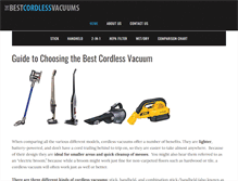 Tablet Screenshot of bestcordlessvacuums.net